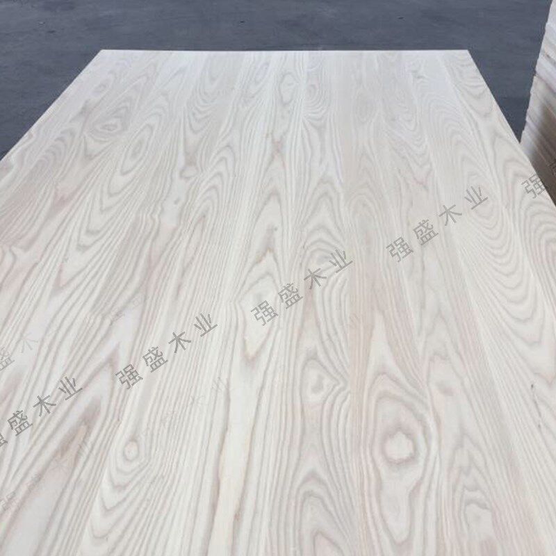 进口北美白蜡木直拼板水曲柳集成材橱柜家具定制木饰面防水E0板材