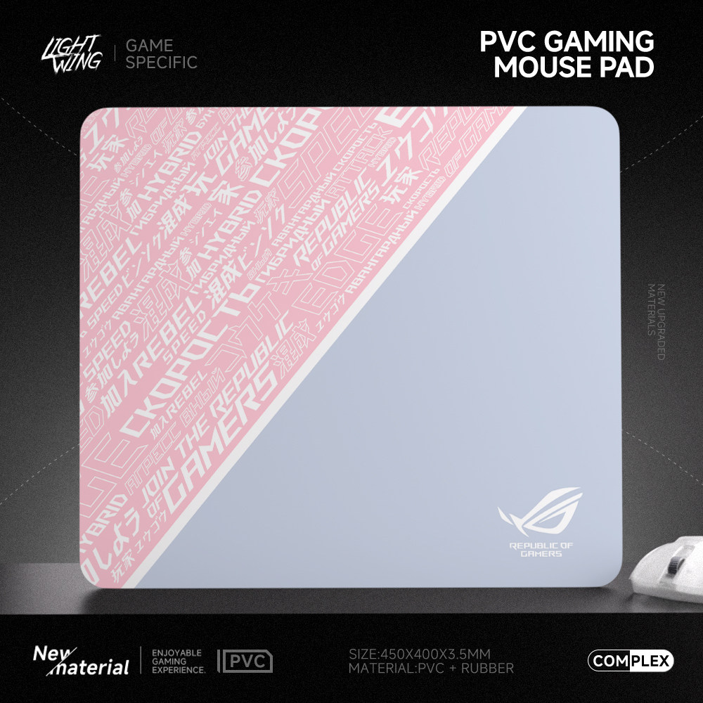 光翼树脂鼠标垫定制电竞三角洲fps游戏垫顺滑防水瓦APEX/CSGO垫子图片