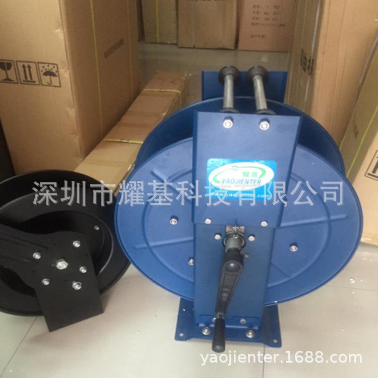 手摇卷管器50-100米黑色高压橡胶管手摇式卷管器