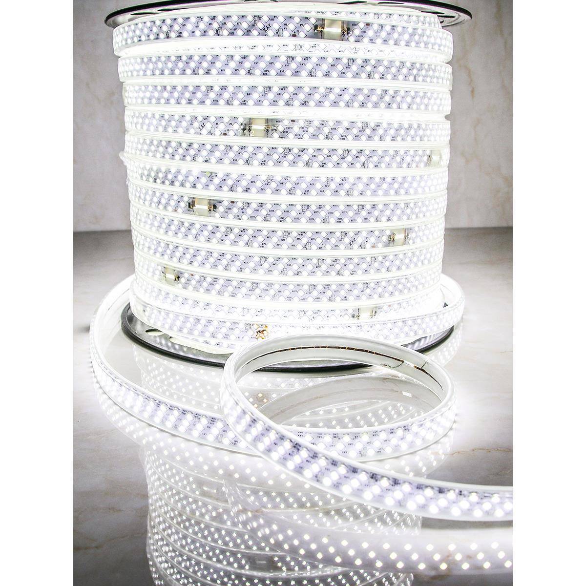 led灯带100米220V户外工程照明户外防水养殖塔吊工地地下室24V36V