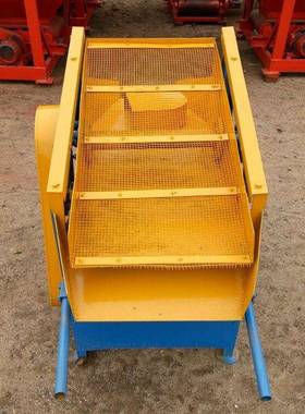 电动震动筛砂石分离机推车式建筑工地用双电机筛沙机电动筛土机