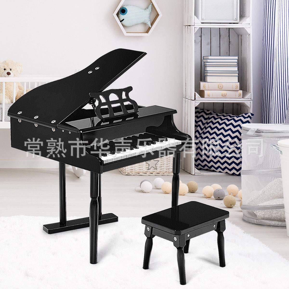 30键儿童玩具木制早教三角钢琴立式环保益智初学机械发声小钢琴