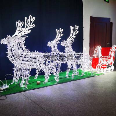 中山LED拉鹿车室外广场灯杆蒲公英造型灯亮化喜庆春节节亮化灯