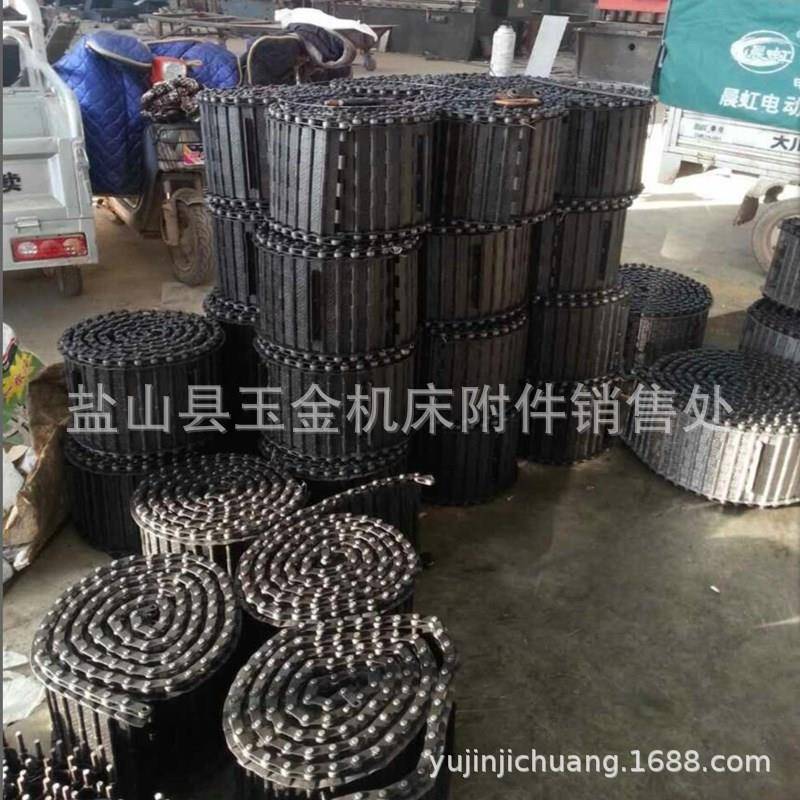 煮黑防锈处理排屑机链板机床机械传动输送链板不锈钢链板