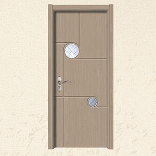 现代简约实木门卧室平开免漆三胺隔音复合高端生态门工程门