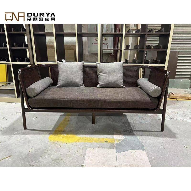 日式实木藤编沙发小户型客厅现代简约创意真藤家具藤椅沙发三人位