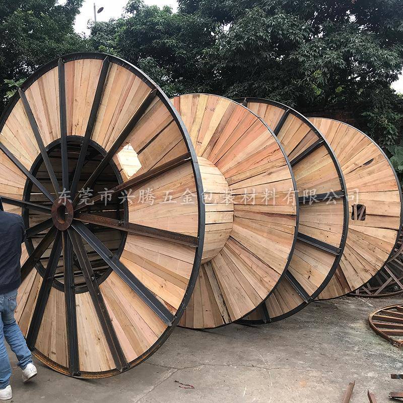 铁木盘电缆收纳盘移动电线盘1-4米规格尺寸电缆卷线盘支持定做