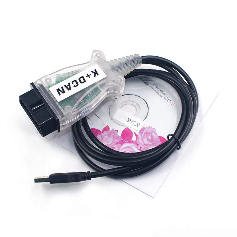 新款For BMW INPA K+DCAN With FT232RL带开关 刷隐藏 白壳蓝壳