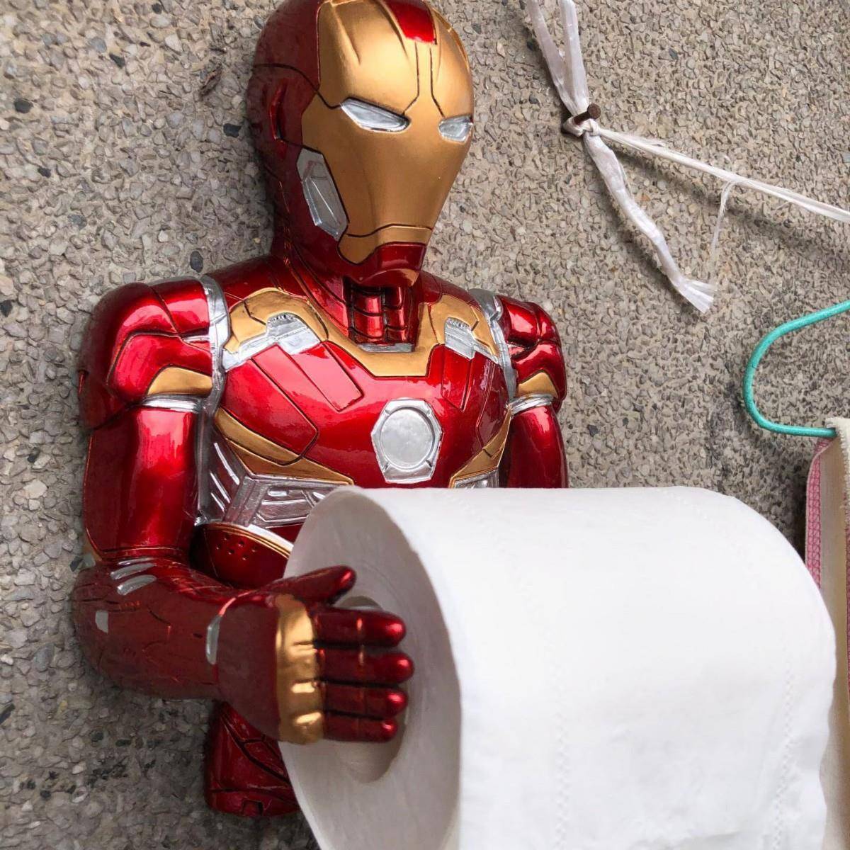 黑武士钢铁侠积木厕所纸巾架卫生间纸巾筒挂壁式免打孔纸巾抽卷纸