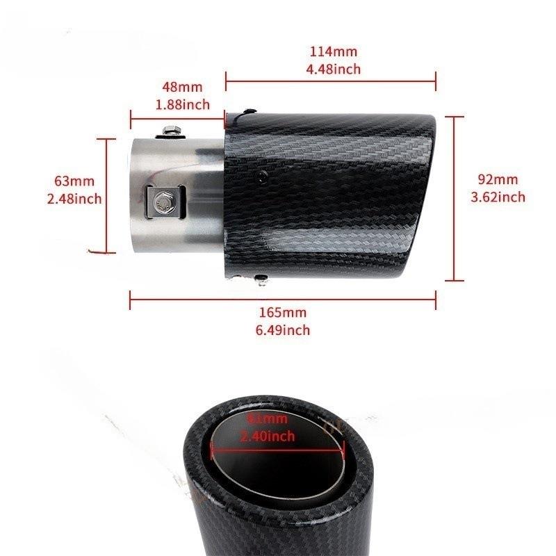 汽车排气管改装排气管喷火发光尾喉碳纤维LED排气管改装尾喉