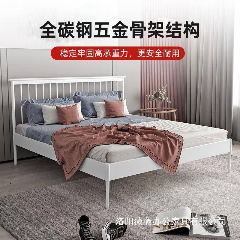 高档铁艺床法式豪华双人床家用.单人铁架床不锈钢米出租房用