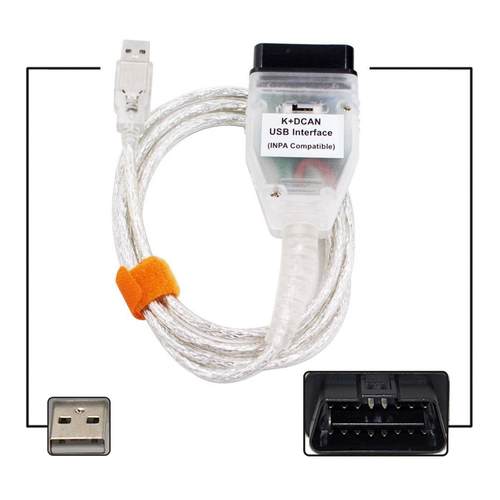 OBD2线束适用于BMWInpaK+DCANFT232RL芯片带开关宝马诊断线