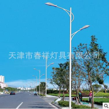 天津春祥灯具直销12米多种灯杆户外道路双臂灯杆路灯杆