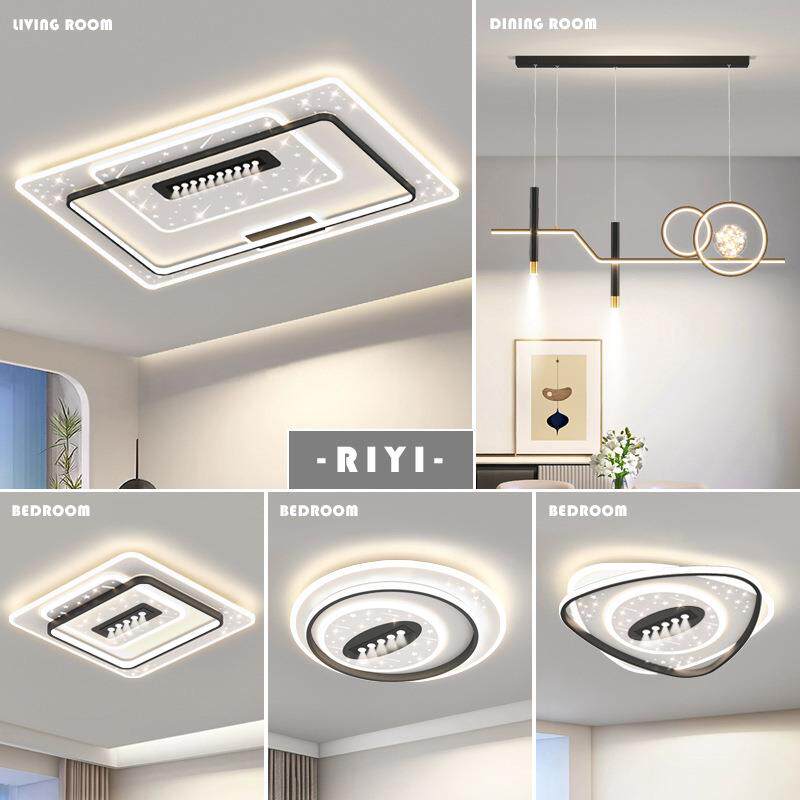 客厅灯简约现代大气led灯具北欧设计师款全光谱护眼全屋吸顶灯具