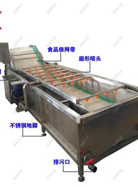 现货销售多功能气泡清洗机地瓜叶香菜清洗机净菜加工成套设备