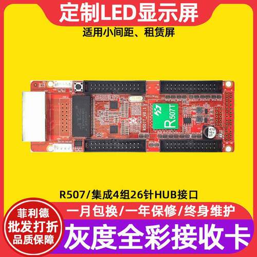 灰度科技HD-507T小间距全彩LED显示屏接收卡电子广告视频控制主板