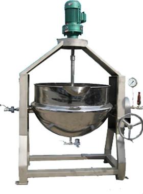 高架倾斜式芝麻炒锅凉粉搅拌炒锅自动出料全不锈钢控温控时搅拌翻