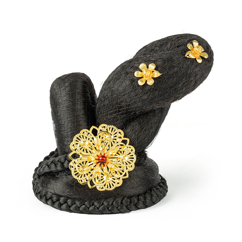 汉服假发古风丽人行发髻唐风敦煌飞天表演古典舞演出发包头饰配饰