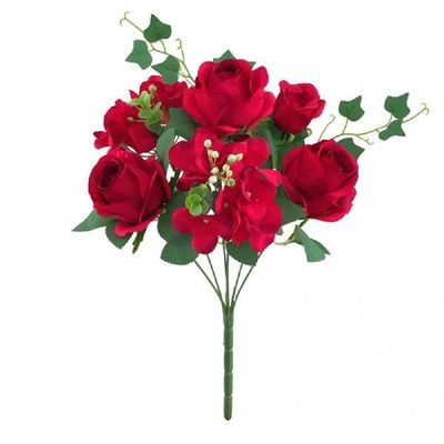 1 Bunch Attractive Fine Texture All Match Artificial Rose