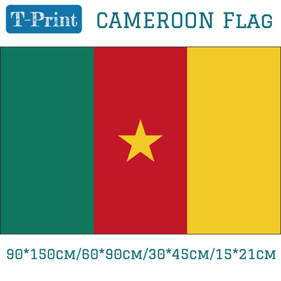 Banner 3x5ft 90*150cm/60*90cm/15*21cm Cameroon National Flag