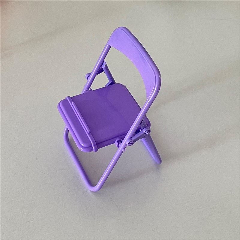 Home7city椅子手机支架创意小凳子桌面支架折叠款学生马卡龙色系