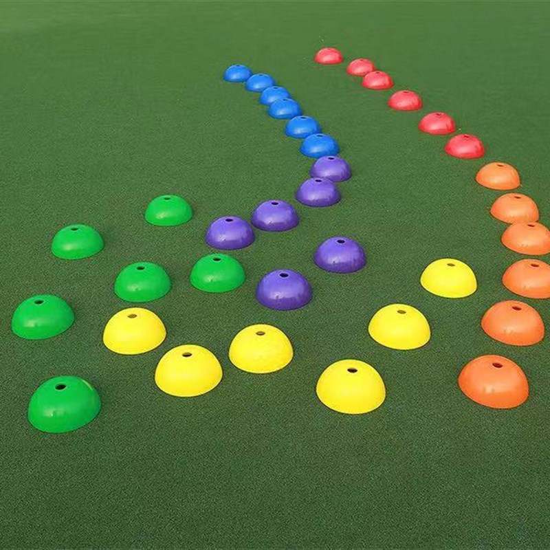 圆顶标志桶幼儿园早教儿童感统塑料平衡游戏路障标志物过河石踩踏