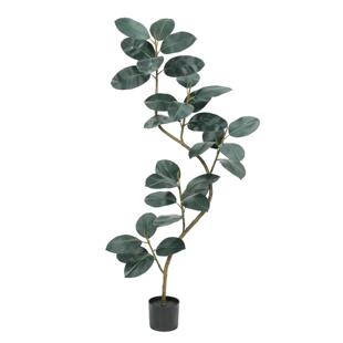 仿真绿植黑金刚橡皮树侘寂风人造植物室内落地高级感摆件绿植摆件