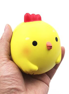 新款squishy大号黄色小鸡慢回弹仿真动物减压玩具
