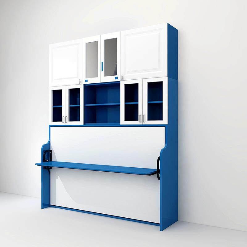 侧翻隐形床书桌式折叠床壁挂墙床组合柜多功壁柜床五金配件隐藏床