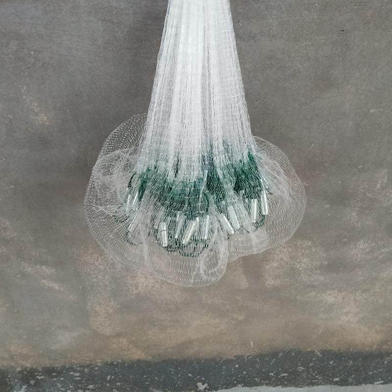 手抛网撒网胶丝线单线撒网传统网旋转网厂家直销