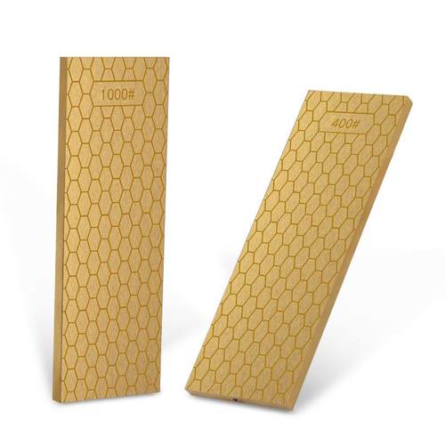 厂家镀钛蜂巢型金刚石双面磨刀石冰刀磨刀石400/1000目