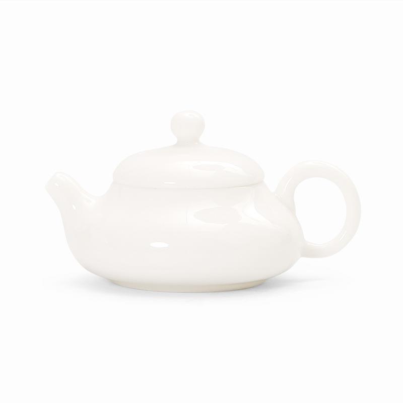 德化白羊脂玉过瓷陶瓷小茶壶家用茶滤单壶精品富贵壶小德化羊脂号