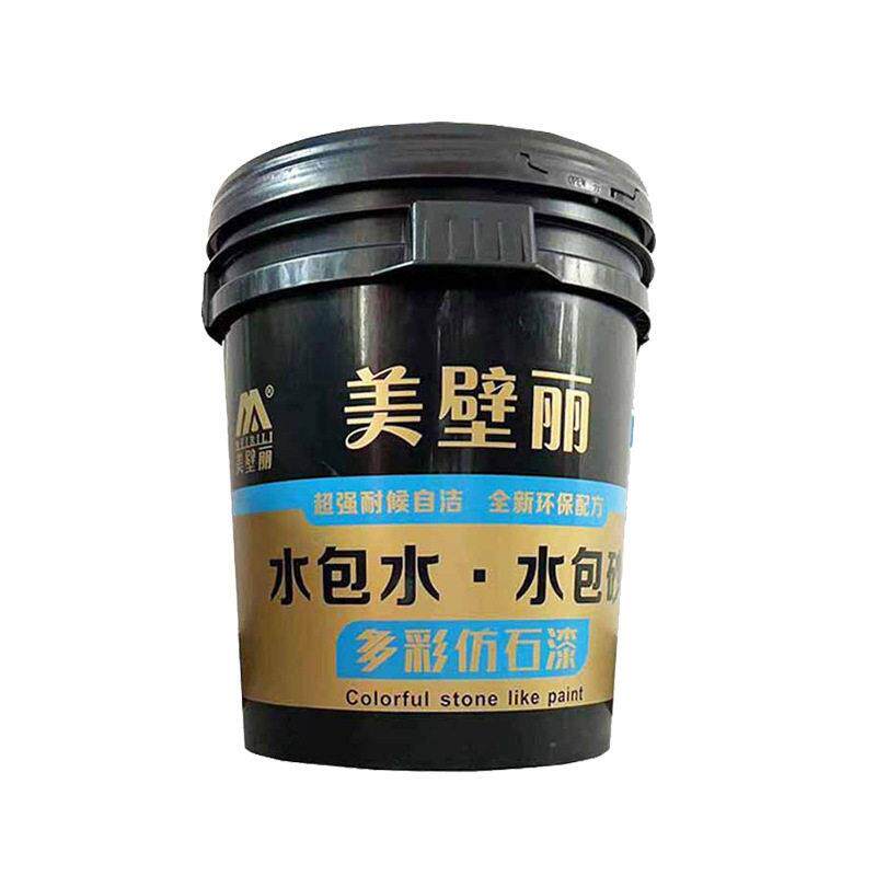 外墙天然真石漆水性仿石漆水包砂水包水多彩真石漆外墙罗马柱涂料