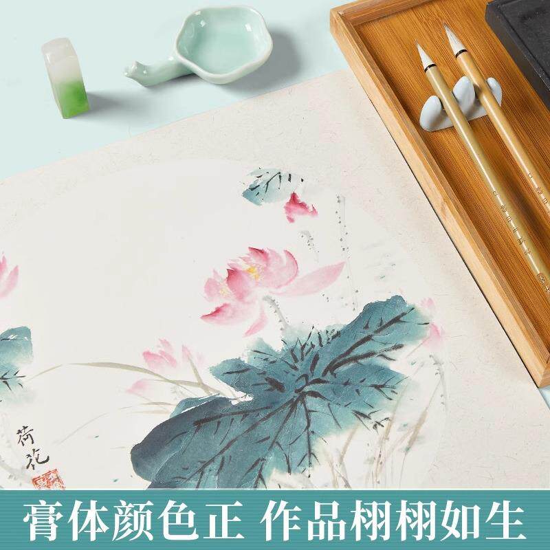 小学生初中生美术课国画套装12色18色24色颜料工笔画套装水墨画