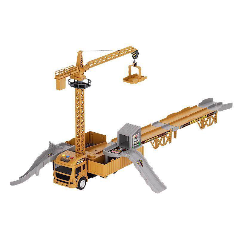 大号儿童货柜卡车合金挖掘机工程汽车弹射轨道玩具男孩3一6岁男童,玩具/童车/益智/积木/模型,惯性/回力/滑行玩具,淘宝优惠券,粉丝福利购,淘宝优惠卷