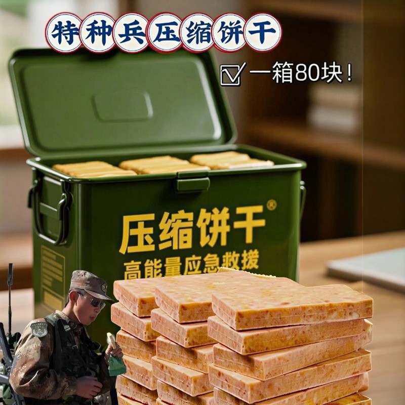 特种兵压缩饼干正品旗舰店进口应急储备长保质期20年军人专用干粮