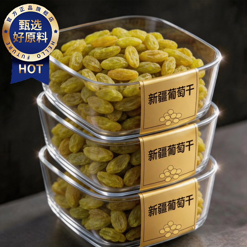 央妈推荐！新疆葡萄干免洗即食果蔬干办公儿童零食煮粥甜点水果捞