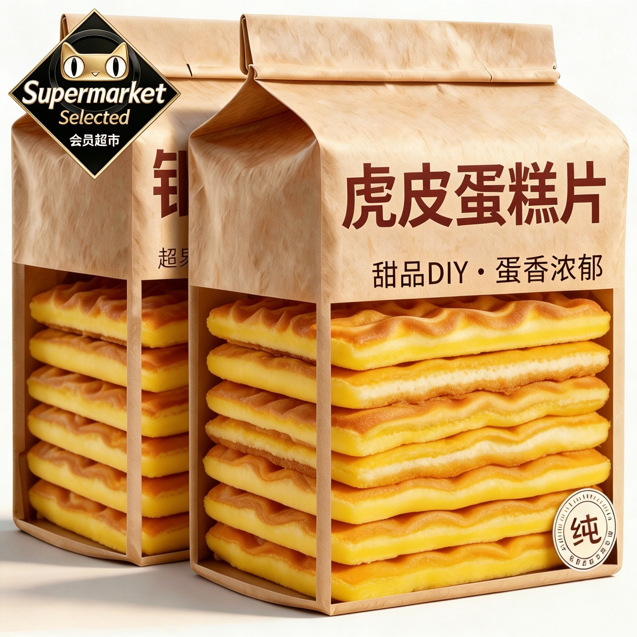 虎皮蛋糕片早餐面包零食品整箱速食吐司独立包装纯嫩胚官方旗舰店