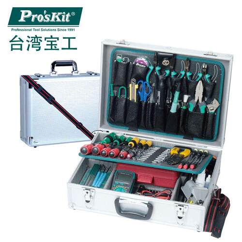 台湾宝工1PK-1900NB进口电子电工工具组68件 电讯维修工具组套装