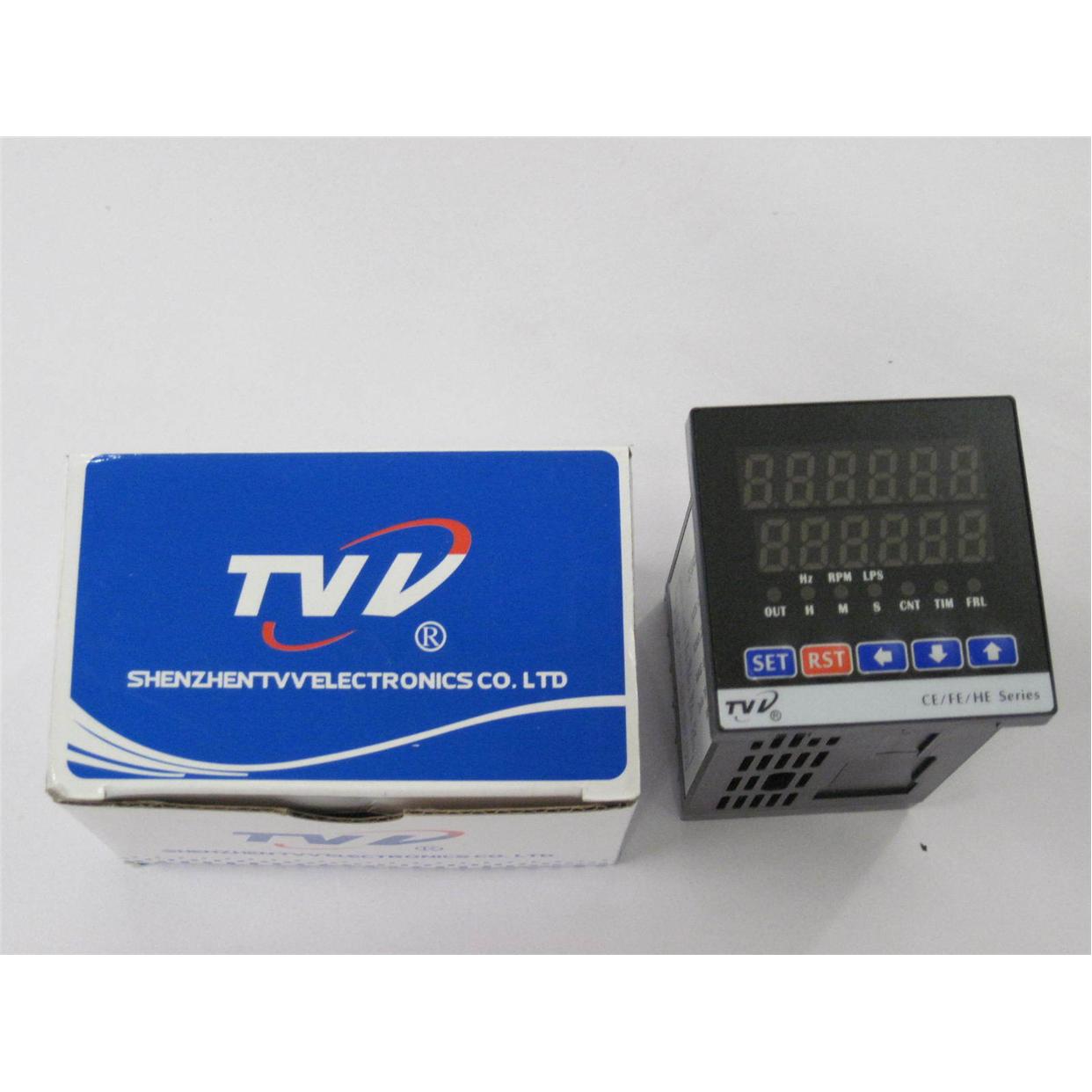 台湾原装TVV计数器计时器 转速表 频率表 智能脉冲计数器CE4-P61A