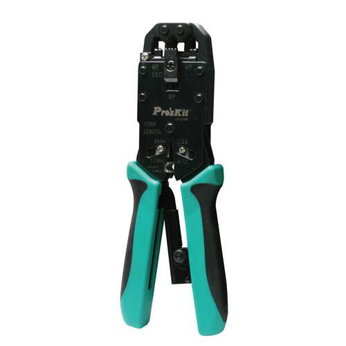 台湾宝工 CP-376K 4/6/8P棘轮电话网络端子压接钳 网线 Pro'skit