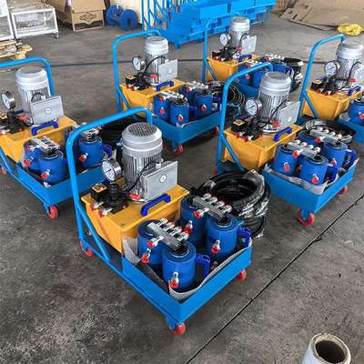 板式换热器拆卸液压扳手 50吨一拖四液压板换夹紧器 板换拆装工具