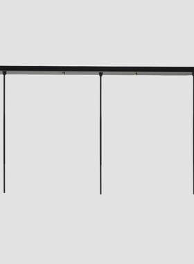 黑色白色一字长条吸顶盘长方形圆形吊灯两头三头多头底座