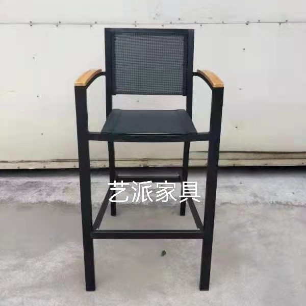 户外铝架藤椅堆叠咖啡餐厅庭院