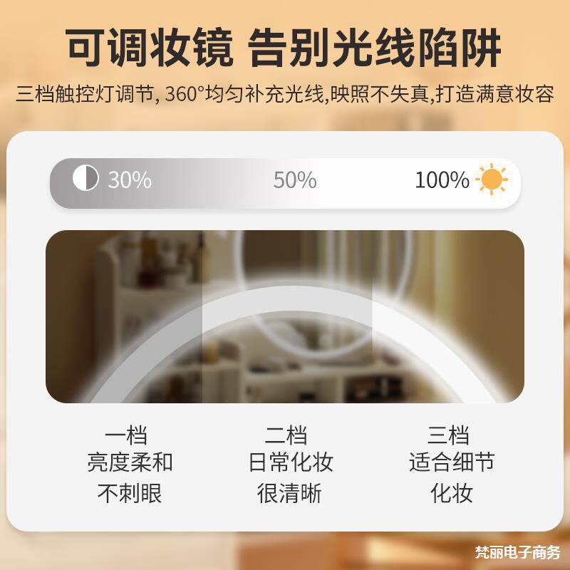 欧式梳妆台卧室简约现代2026年新款书桌化妆桌一体化妆台梳妆