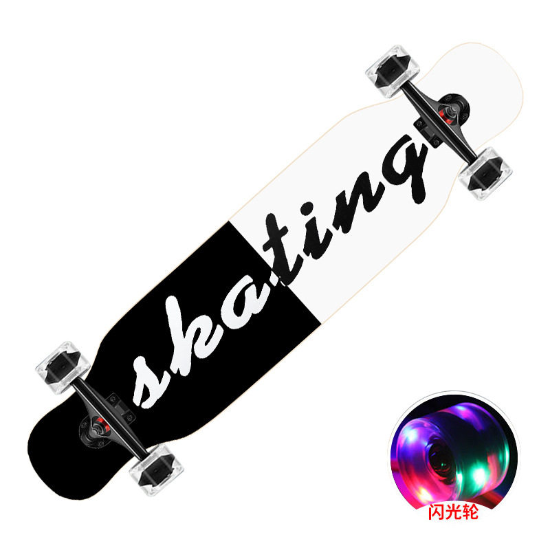 入门滑板厂家直发夜光长板抖音时尚跳舞板dancing四轮滑板闪光轮,电子元器件市场,电线扎带/束线带,淘宝优惠券,粉丝福利购,淘宝优惠卷