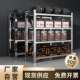 304不锈钢货架可调节冷库置物架地下室多层储物架重型仓储货架子