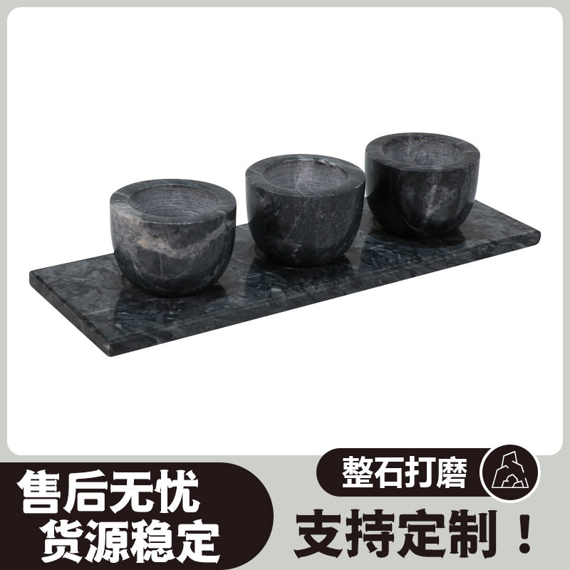 厂家直发大理石圆形调料罐烧烤调味花椒辣椒厨房佐料居家收纳