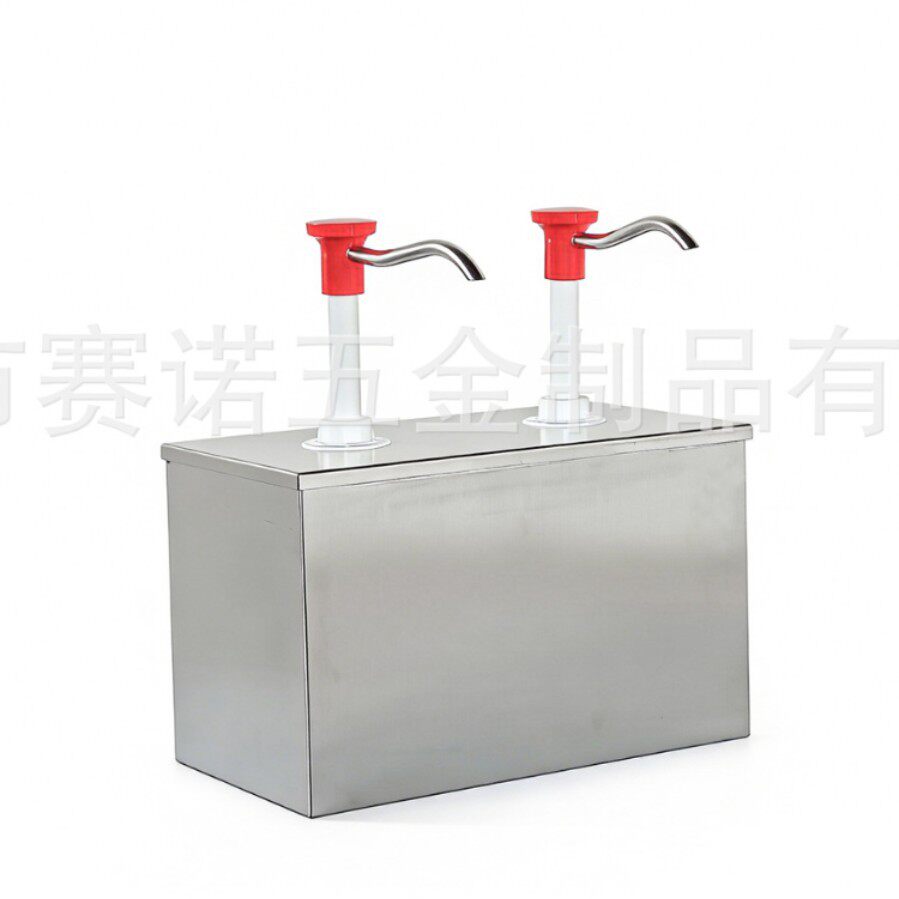 不锈钢酱汁泵塑料泵头304份盘1/6condiment dispenser