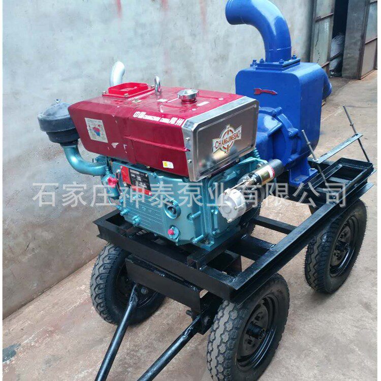 抗洪抢险拖车厂家 自吸污水泵移动泵车柴油机水泵机组
